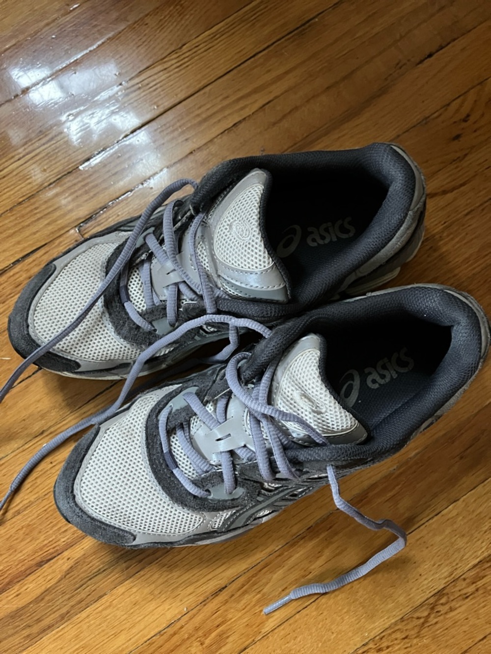 Asics Gel-NYC Oatmeal Obsidian Grey Sneakers - Picture 7 of 8